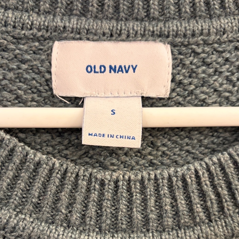 Old Navy Olive Knit Pullover - Picture 2 of 4